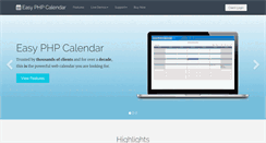 Desktop Screenshot of easyphpcalendar.com